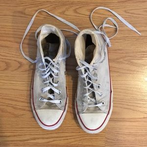 High top white converse